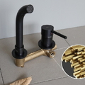 Vòi chậu lavabo nóng lạnh gắn tường Kanly GCT04B
