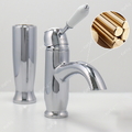 Vòi chậu lavabo nóng lạnh mạ chrome Kanly CHA09
