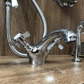Vòi chậu lavabo nóng lạnh mạ chrome Kanly CHV05