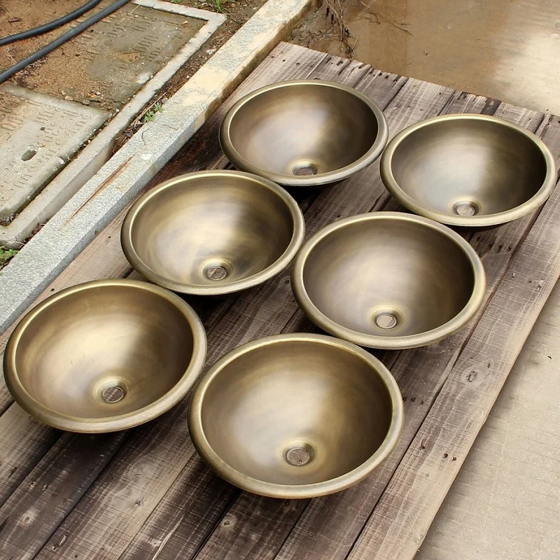 Chậu lavabo đặt bàn đồng thau Kanly BL2011 (RSC319)
