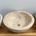 Chậu lavabo đặt bàn đá Marble tự nhiên Kanly MAR11I