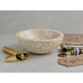 Chậu lavabo đặt bàn đá Marble tự nhiên Kanly MAR11I