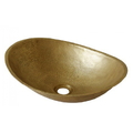 Chậu lavabo đặt bàn đồng thau hình lá trôi Kanly BL6011 (RSC047V)