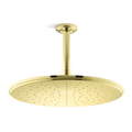 Bát sen tắm phun mưa tròn lớn màu vàng Kallista P21513-00-ULB
