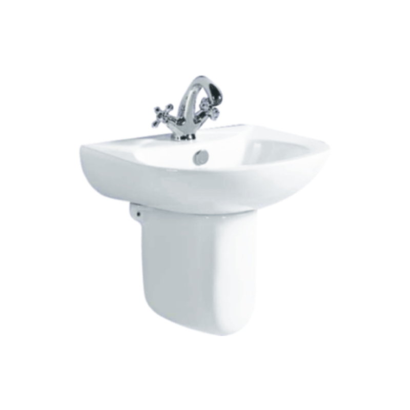 Chậu lavabo treo tường chân lửng ATMOR AT212