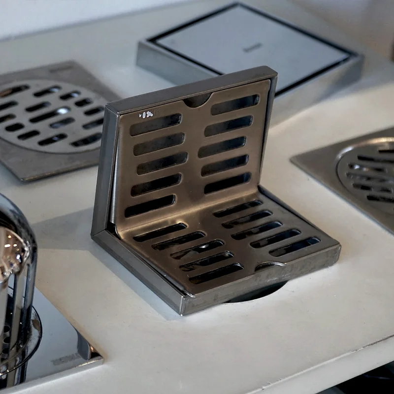 Phễu thoát sàn dạng góc xả ngang Ø60 ATMOR AH127-1