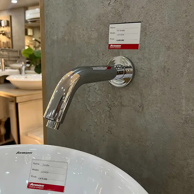 Vòi lavabo cảm ứng âm tường ATMOR AT-2231 (AC/DC)