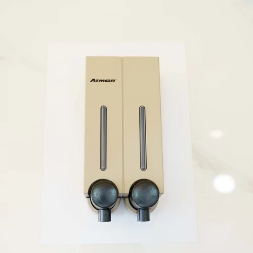 Hộp nhấn xà phòng vàng đồng ATMOR HP-725-2MT