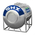 Bồn nước inox Sơn Hà Xanh 3000L ngang SHX N3000F1140