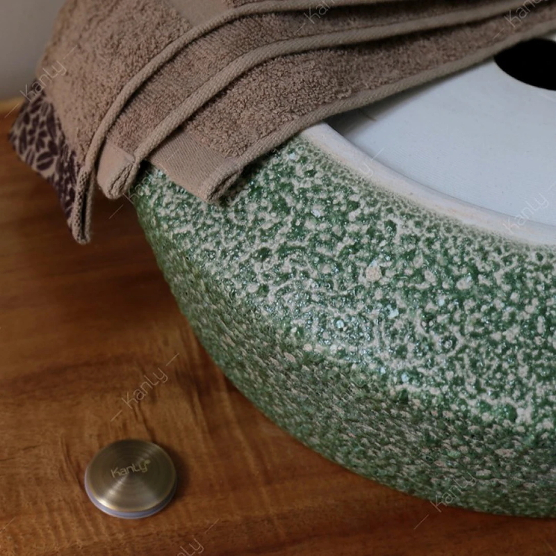 Chậu Rửa Mặt Lavabo Đặt Bàn Sứ Mỹ Thuật Kanly SU012 