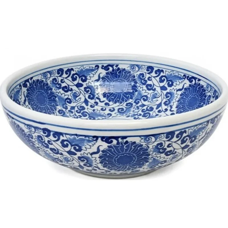 Chậu Rửa Mặt Lavabo Đặt Bàn Sứ Mỹ Thuật Kanly SU121