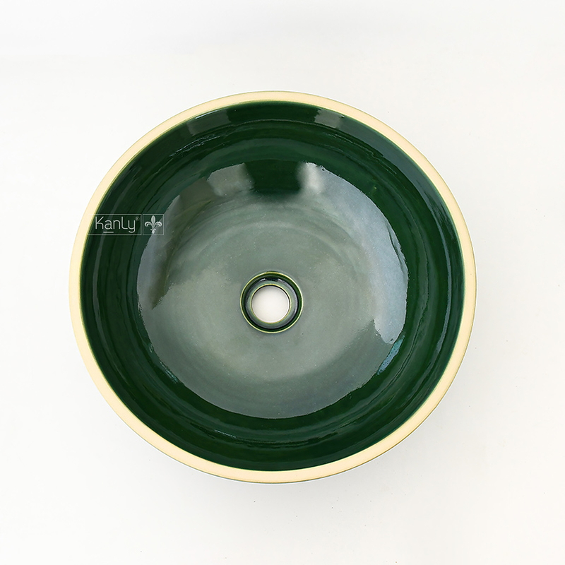 Chậu Rửa Mặt Lavabo Gốm Đặt Bàn Kanly GV004