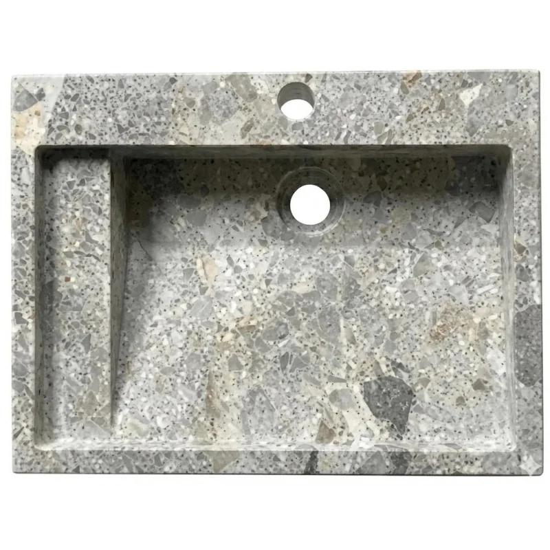 Chậu lavabo đặt bàn đá tự nhiên Kanly MAR21V
