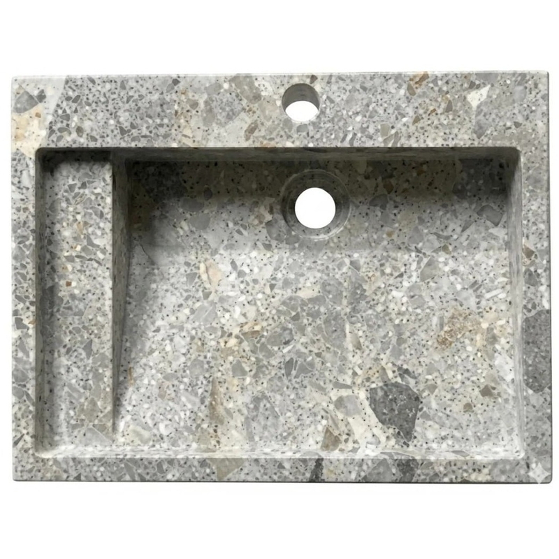 Chậu lavabo đặt bàn đá tự nhiên Kanly MAR21V