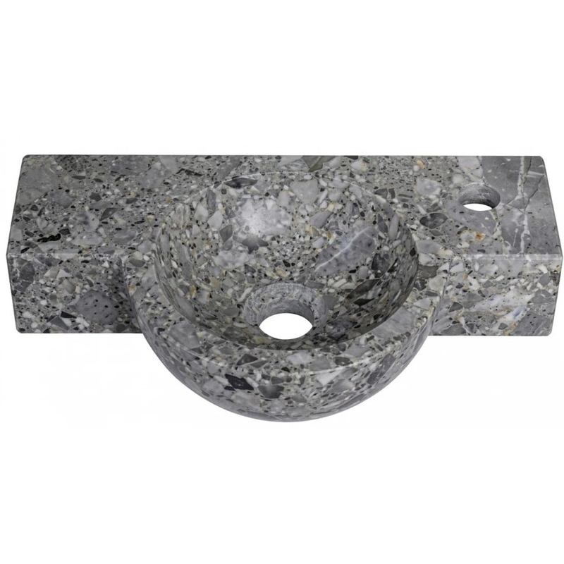 Lavabo Đá Tự Nhiên Treo Tường Đá Dăm Kết Kanly MAR6M011