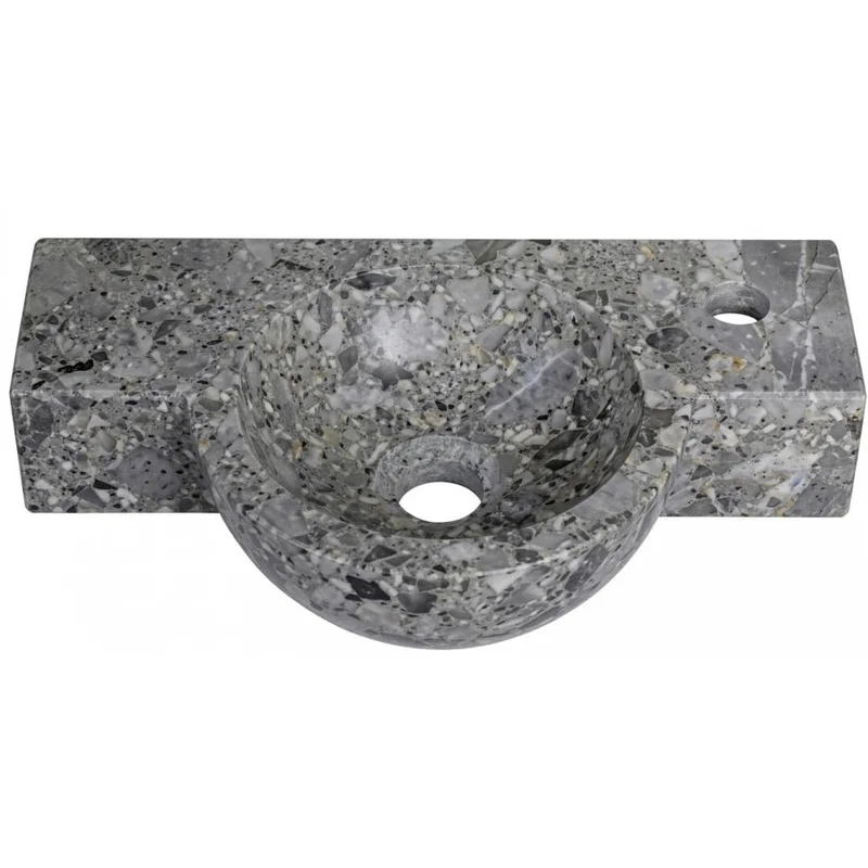 Lavabo Đá Tự Nhiên Treo Tường Đá Dăm Kết Kanly MAR6M011