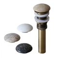 Đầu xả lavabo bằng đồng nút nhấn đá vàng dăm Kanly GCX01D1