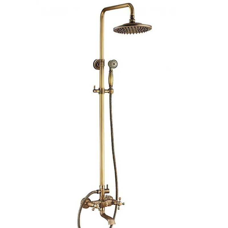 Sen cây tắm đứng nóng lạnh bằng đồng Kanly GCS19