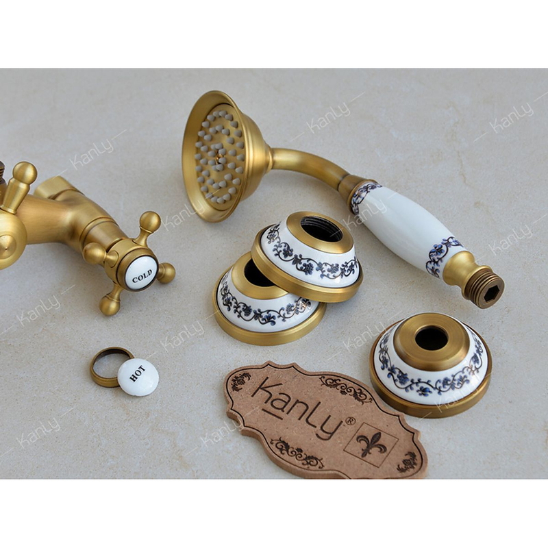 Sen cây tắm đứng nóng lạnh bằng đồng Kanly GCS19