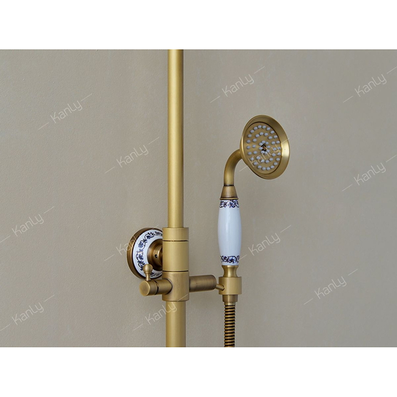 Sen cây tắm đứng nóng lạnh bằng đồng Kanly GCS19