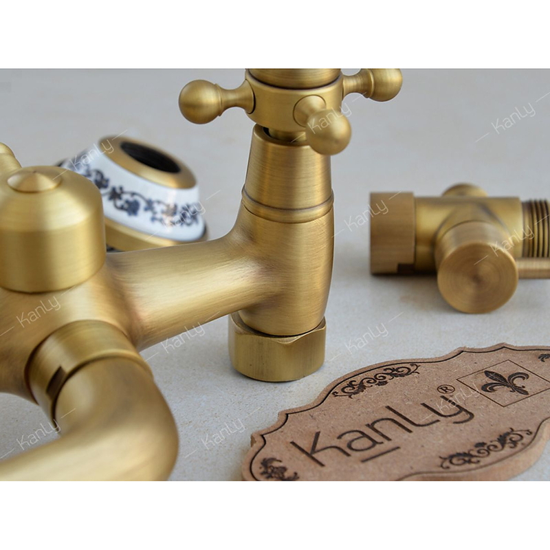 Sen cây tắm đứng nóng lạnh bằng đồng Kanly GCS19