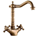 Vòi lavabo nóng lạnh bằng đồng Kanly GCC05