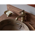 Vòi chậu lavabo nóng lạnh bằng đồng Kanly GCV03