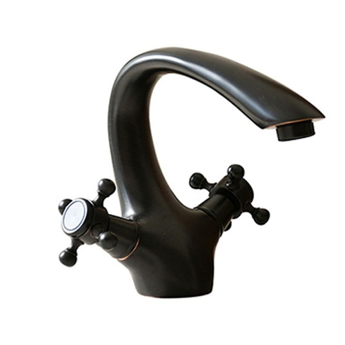 Vòi chậu lavabo nóng lạnh bằng đồng Kanly GCV07B