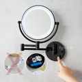 Gương gắn tường khung bằng đồng màu đen Kanly GCK18LB