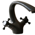 Vòi chậu lavabo nóng lạnh bằng đồng Kanly GCV07B