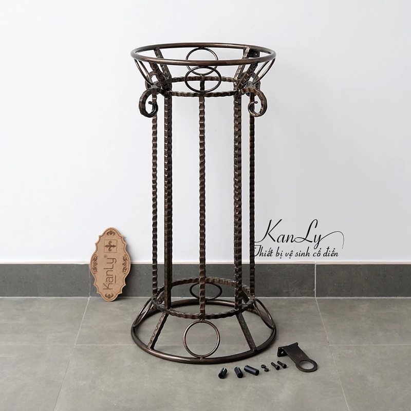 Kệ Đặt Chậu Rửa Mặt Lavabo Bằng Sắt Kanly FP03