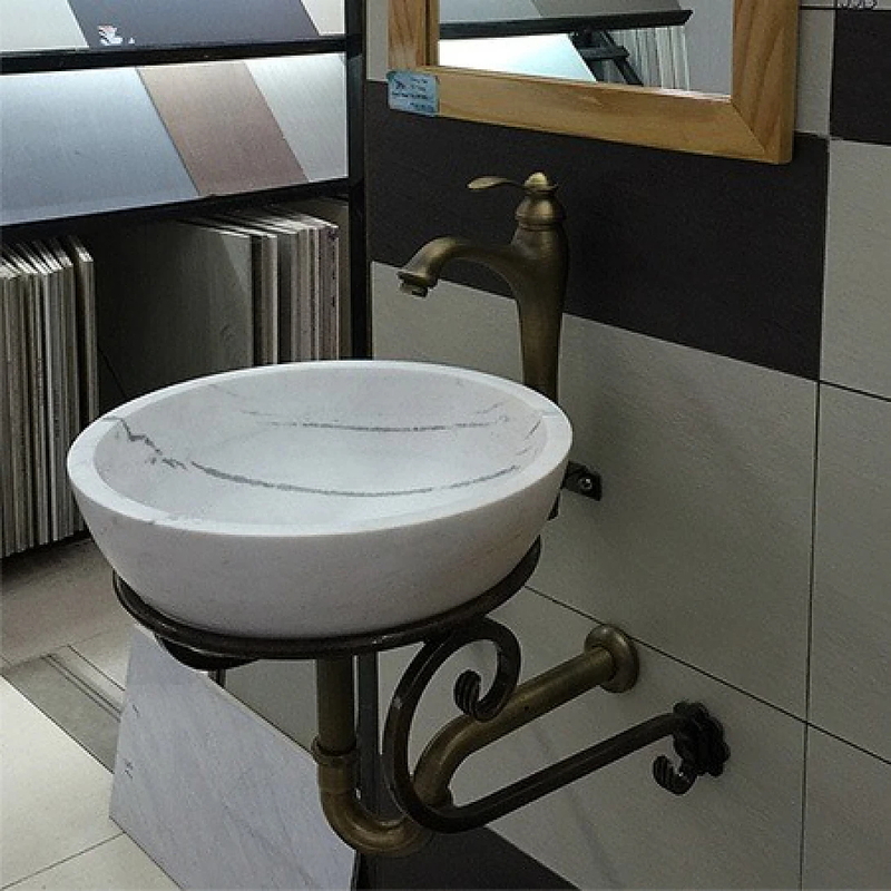Khung sắt đặt chậu lavabo treo tường Kanly FW02