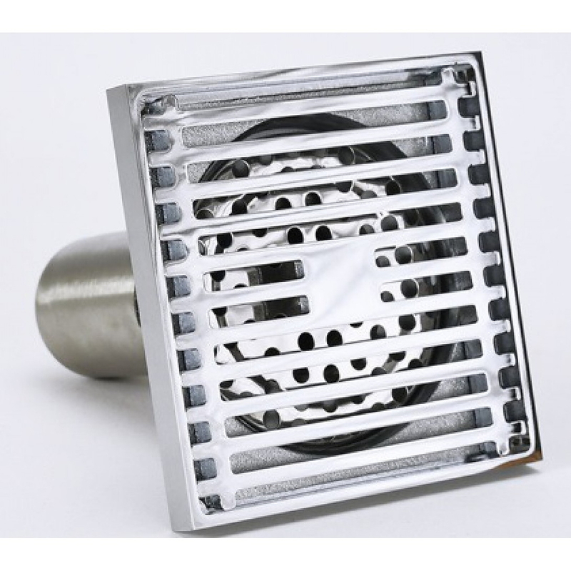 Phễu thoát sàn hoa văn bằng đồng Kanly CHP11