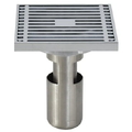 Phễu thoát sàn hoa văn bằng đồng Kanly CHP11
