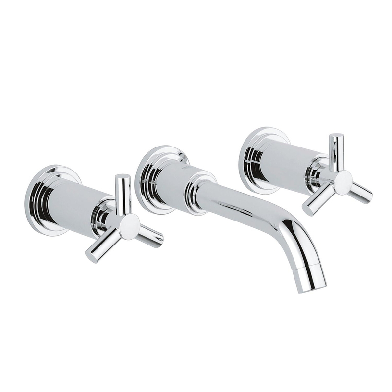 Vòi lavabo nóng lạnh gắn tường 3 chân Grohe 20164000