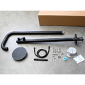 Sen cây tắm đứng đặt sàn ngoài trời màu đen mờ Kanly KLS9008B