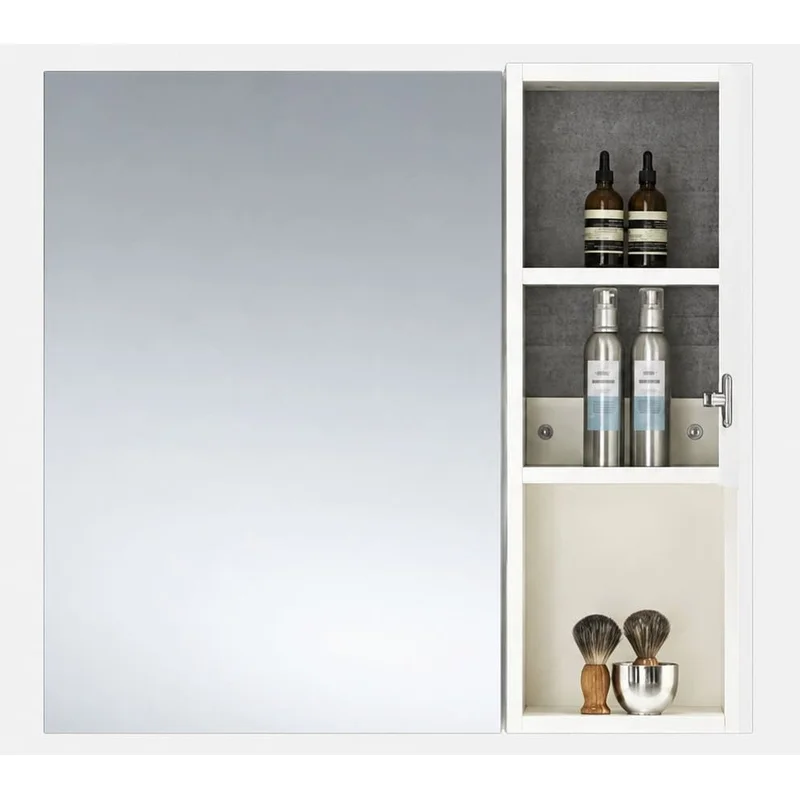 Tủ gương phòng tắm 80x80cm ATMOR AT745W màu trắng