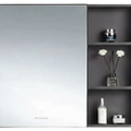 Tủ gương phòng tắm 80x80cm ATMOR AT745 đen