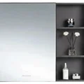 Tủ gương phòng tắm 80x80cm ATMOR AT745B màu đen