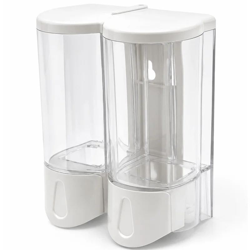 Hộp nhấn xà phòng đôi 500mlx2 ATMOR DH-SBD-102W (DHSBD102W)