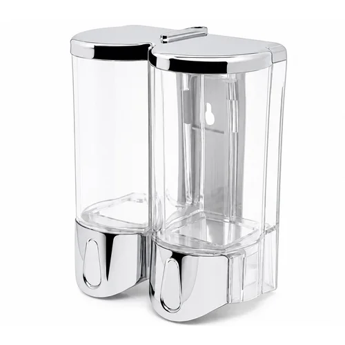 Hộp nhấn xà phòng đôi 500mlx2 ATMOR DH-SBD-102CP (DHSBD102CP)