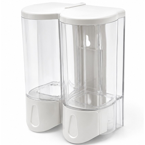 Hộp nhấn xà phòng đôi 500mlx2 ATMOR DH-SBD-102W (DHSBD102W)