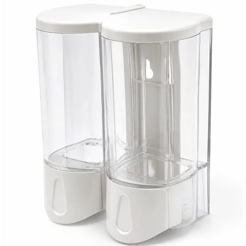 Hộp nhấn xà phòng đôi 500mlx2 ATMOR DH-SBD-102W (DHSBD102W)