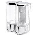 Hộp nhấn xà phòng đôi 500mlx2 ATMOR DH-SBD-102CP (DHSBD102CP)