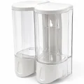 Hộp nhấn xà phòng đôi 500mlx2 ATMOR DH-SBD-102W (DHSBD102W)