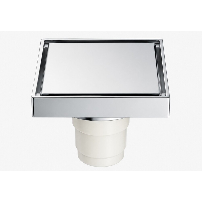 Phễu thoát sàn đồng mạ chrome 10x10cm ATMOR AH018