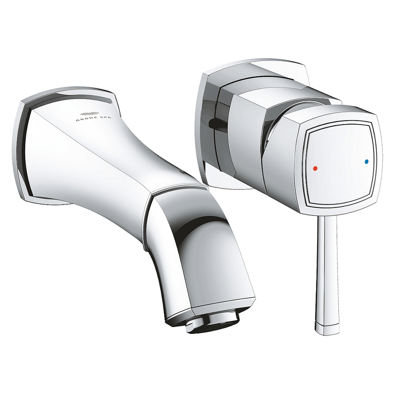 Vòi Chậu Lavabo Nóng Lạnh Gắn Tường Đức Grohe 29416000