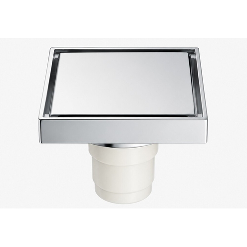 Phễu thoát sàn đồng mạ chrome 10x10cm ATMOR AH018