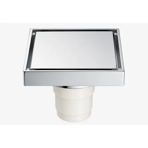 Phễu thoát sàn đồng mạ chrome 10x10cm ATMOR AH018