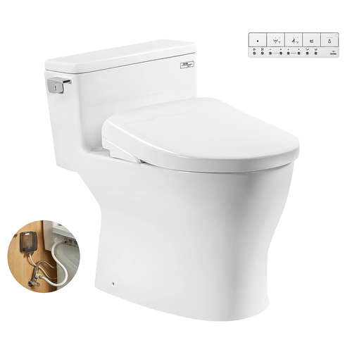Bồn cầu 1 khối nắp điện tử TOTO MS188VKW23#XW+T53P100VR
